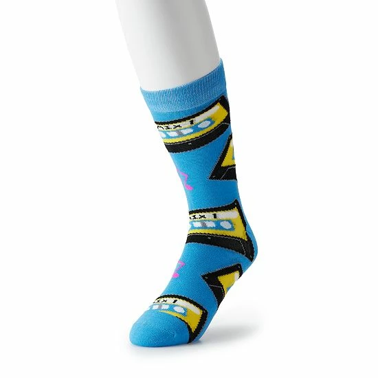 Licensed Character Men's Patterned Novelty Crew Socks Pink 15 Licensed Character Men's Patterned Novelty Crew Socks Pink - Image 13