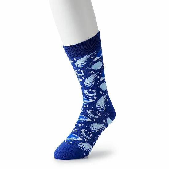 Licensed Character Men's Patterned Novelty Crew Socks Pink 17 Licensed Character Men's Patterned Novelty Crew Socks Pink - Image 15