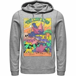Licensed Character Men's Disney Lion King Legend Of Lion King Colorful Hoodie Black