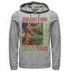Licensed Character Men's Jurassic Park Isla Nublar 1993 Tour Poster Pullover Hoodie Charcoal Heather -Licensed Character Shop unnamed file 7346
