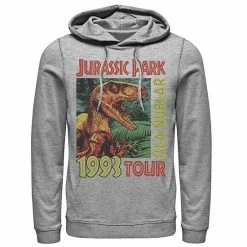 Licensed Character Men's Jurassic Park Isla Nublar 1993 Tour Poster Pullover Hoodie Charcoal Heather -Licensed Character Shop unnamed file 7347