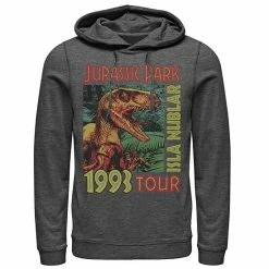 Licensed Character Men's Jurassic Park Isla Nublar 1993 Tour Poster Pullover Hoodie Charcoal Heather -Licensed Character Shop unnamed file 7350