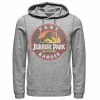 Licensed Character Men's Jurassic Park Ranger Danger Orange Gradient Icon Graphic Pullover Hoodie Athletic Heather -Licensed Character Shop unnamed file 7352