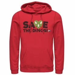 Licensed Character Men's Jurassic World: Fallen Kingdom Save The Dinos Hoodie Red -Licensed Character Shop unnamed file 7367