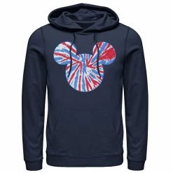 Licensed Character Mens Disney Mickey & Friends Mickey Americana Tie Dye Fill Hoodie
