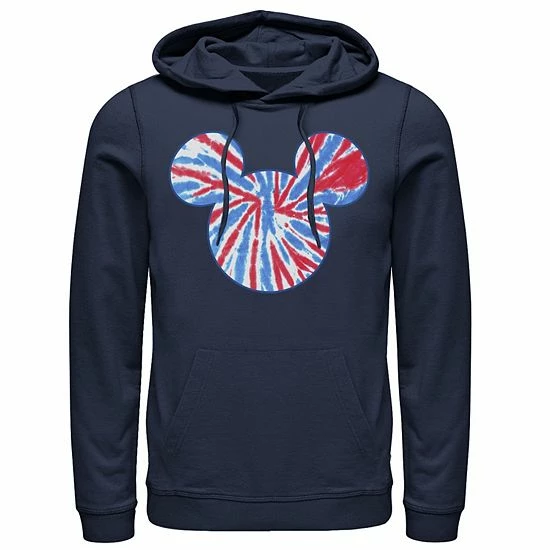 Licensed Character Mens Disney Mickey & Friends Mickey Americana Tie Dye Fill Hoodie 3 Licensed Character Mens Disney Mickey & Friends Mickey Americana Tie Dye Fill Hoodie