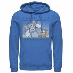 Licensed Character Men's Tom And Jerry Maturity Is Overrated Goofy Portrait Panel Hoodie