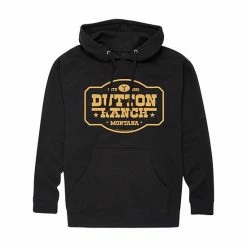 Licensed Character Men's Yellowstone Dutton Ranch Hoodie Black