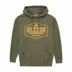 Licensed Character Men's Yellowstone Dutton Ranch Hoodie Black -Licensed Character Shop unnamed file 7475