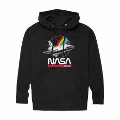 Licensed Character Men's NASA Atlantis Rainbow Hoodie Black -Licensed Character Shop unnamed file 7477