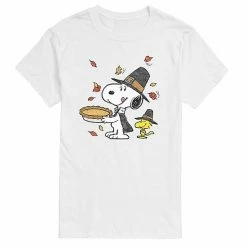 Licensed Character Men's Peanuts Thanksgiving Scene Tee Gray -Licensed Character Shop unnamed file 748