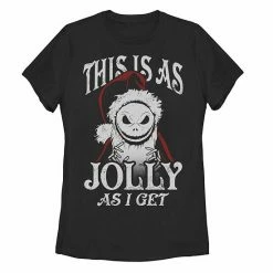 Licensed Character Nightmare Before Christmas Jack Skellington This Is As Jolly As I Get" Graphic Tee