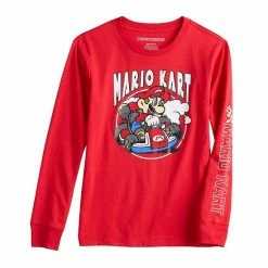 Licensed Character Boys 8-20 Nintendo Mario Kart Long Sleeve Graphic Tee