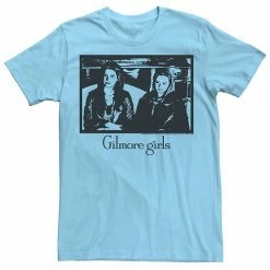 Licensed Character Men's Gilmore Girls Rory & Lorelai Portrait Tee Light Blue
