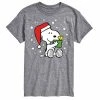 Licensed Character Men's Peanuts Snoopy Present Tee Blue -Licensed Character Shop unnamed file 7580