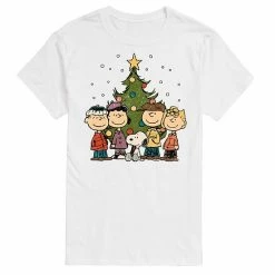 Licensed Character Men's Peanuts Christmas Group Tee White -Licensed Character Shop unnamed file 759