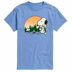 Licensed Character Men's Peanuts Campfire Mugs Tee Blue -Licensed Character Shop unnamed file 7597