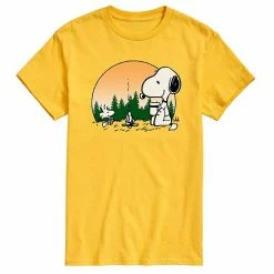 Licensed Character Men's Peanuts Campfire Mugs Tee Blue -Licensed Character Shop unnamed file 7598