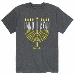 Licensed Character Men's Hanukkah Menorah Tee Blue