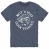Licensed Character Men's Not Today Goin Fishing Tee Blue -Licensed Character Shop unnamed file 7725