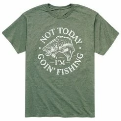 Licensed Character Men's Not Today Goin Fishing Tee Blue -Licensed Character Shop unnamed file 7727