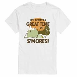Licensed Character Men's Peanuts Smores Snoopy Woodstock Tee White -Licensed Character Shop unnamed file 7730