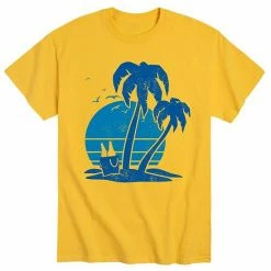Licensed Character Men's Beach And Beer Tee Yellow -Licensed Character Shop unnamed file 7748