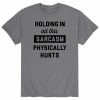Licensed Character Men's Holding In Sarcasm Hurts Tee 1 Licensed Character Men's Holding In Sarcasm Hurts Tee -Licensed Character Shop unnamed file 7753