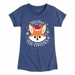 Licensed Character Girls 7-16 Holiday Fox-Tivities Tee