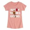 Licensed Character Girls 7-16 Peanuts Happy Thanksgiving Graphic Tee Pink -Licensed Character Shop unnamed file 7763