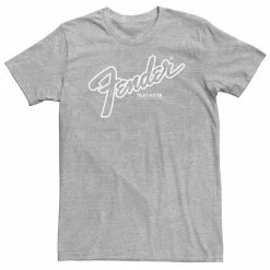 Licensed Character Big & Tall Fender Telecaster Logo Outline Tee Athletic Heather -Licensed Character Shop unnamed file 7774