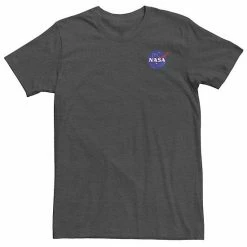 Licensed Character Big & Tall NASA Full Blue Logo Tee Charcoal Heather -Licensed Character Shop unnamed file 7778