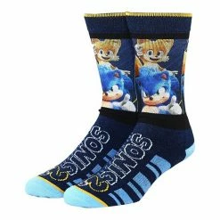 Licensed Character Men's Sonic Main Characters Crew Socks