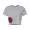 Licensed Character Juniors' Poinsettias Cropped Graphic Tee -Licensed Character Shop unnamed file 7915