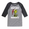 Licensed Character Boys 8-20 Dr. Seuss The Grinch Naughty Raglan Graphic Tee Gray -Licensed Character Shop unnamed file 7928