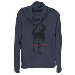 Licensed Character Disney Maleficent Juniors' Mistress Of Evil Curses Never End Rose Sweatshirt