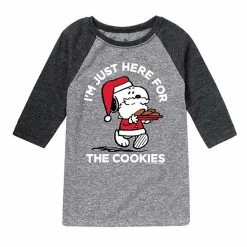 Licensed Character Boys 8-20 Peanuts The Cookies Raglan