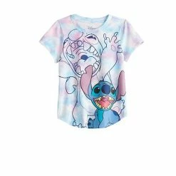 Licensed Character Disney's Lilo & Stitch Girls 7-16 Tie Dye Graphic Tee
