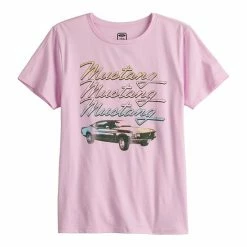 Licensed Character Women's Ombre Mustang Graphic Tee -Licensed Character Shop unnamed file 7958
