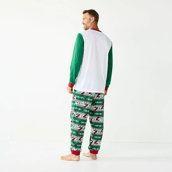 Licensed Character Disney's Mickey Mouse Men's Jammies For Your Families® "Holiday Party Mickey" Pajama Set 4 Licensed Character Disney's Mickey Mouse Men's Jammies For Your Families® "Holiday Party Mickey" Pajama Set - Image 2