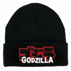 Licensed Character Godzilla Scaled Kanji Knit Beanie