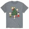 Licensed Character Men's Peanuts Oh Christmas Tree Tee Athletic Heather -Licensed Character Shop unnamed file 807