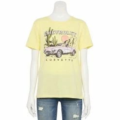 Licensed Character Plus Size Chevrolet Sunset Corvette Graphic Tee
