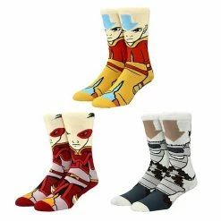 Licensed Character Men's Avatar 3-Pack Crew Socks