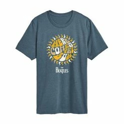 Licensed Character Juniors' The Beatles "Here Comes The Sun" Premium Tee Grey