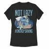 Licensed Character Disney's Lilo & Stitch Juniors' Not Lazy Energy Saving Graphic Tee