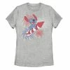 Licensed Character Disney's Lilo & Stitch Junior's Stich 4th Of July Firework Graphic Tee -Licensed Character Shop unnamed file 8145