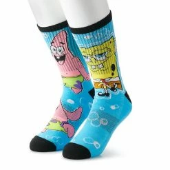 Licensed Character Men's SpongeBob SquarePants Crew Socks