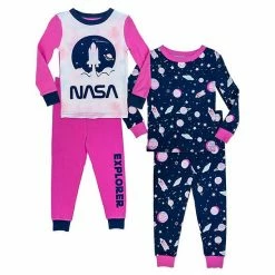 Licensed Character Girls 4-12 NASA Pajama Set