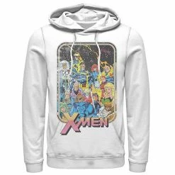 Licensed Character Men's Marvel X-Men Classic Vintage Comic Group Shot Hoodie Royal